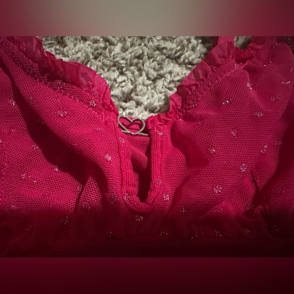 Colsie Shimmer Mesh Keyhole Bralette - Picture 2 of 5